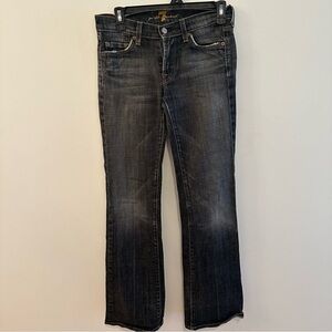 7 FOR ALL MANKIND DARK DENIM FLARE Size 25